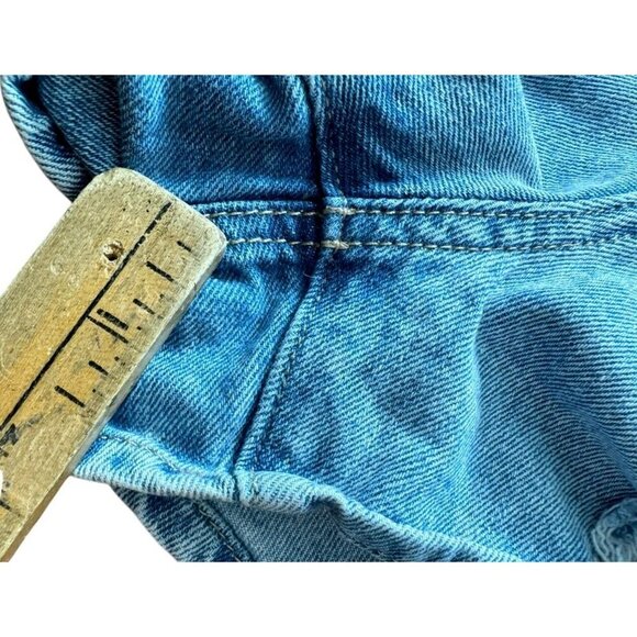 American Eagle Outfitters Light Wash Distressed Denim Festival Jean Shorts 2 - Picture 5 of 9